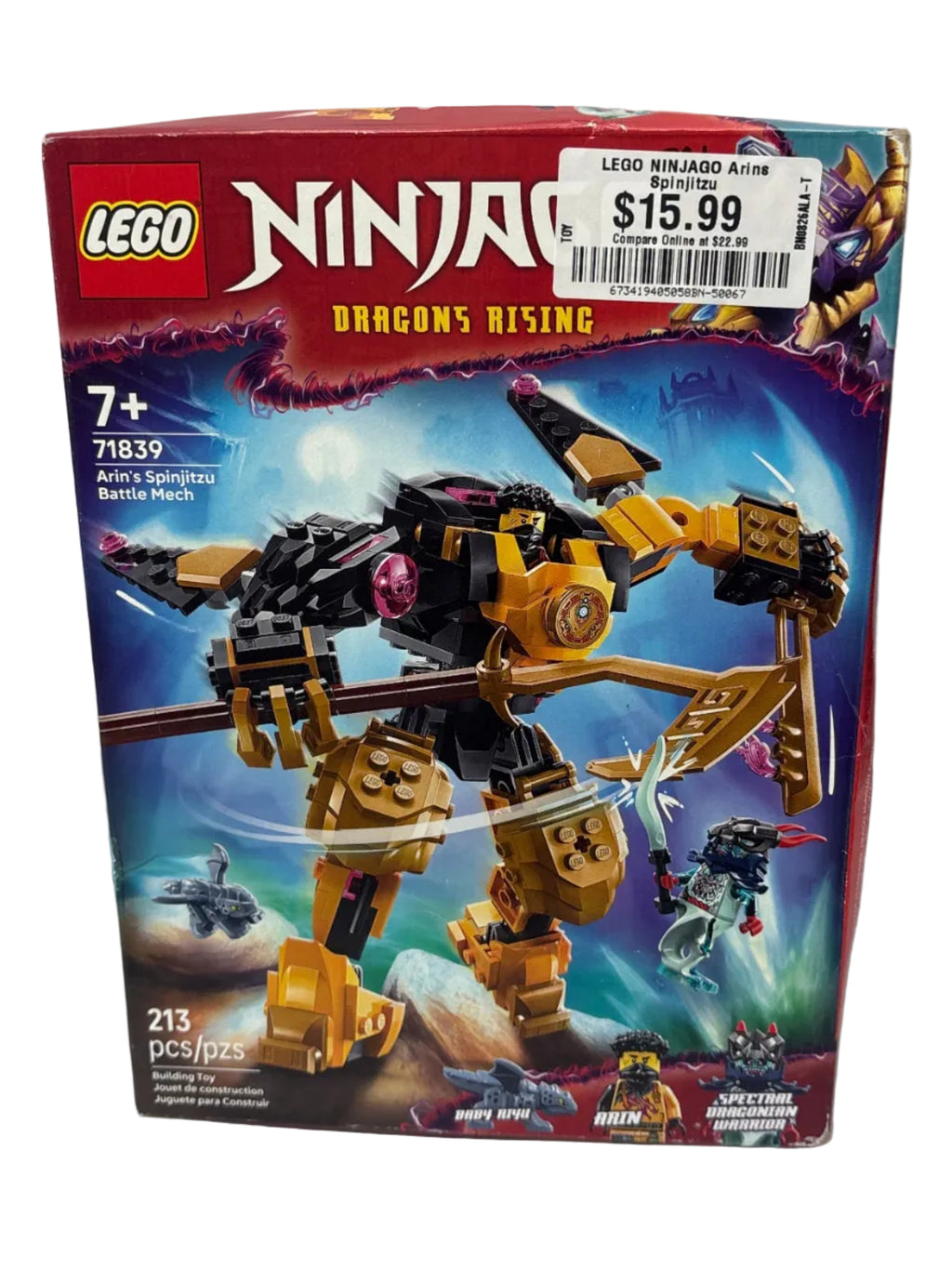 LEGO NINJAGO Arin’s Spinjitzu Battle Mech Kids Toy 71839