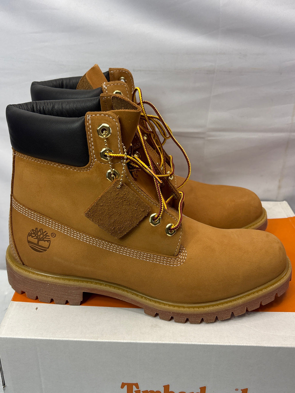 Timberland Premium 6" Waterproof Boot Wheat Nubuck Men's Size 9.5 W/L *New