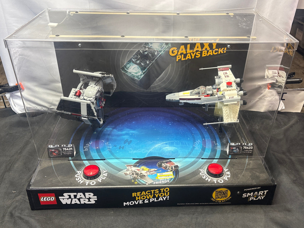 LEGO Star Wars 75421 75423 Smart Play Display TIE Fighter X-Wing *Damaged