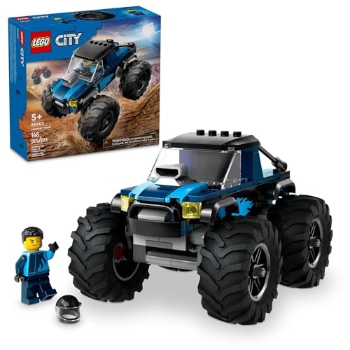 LEGO City Blue Monster Truck Off-Road Toy, Mini Monster Truck 60402 *New, Damaged Box