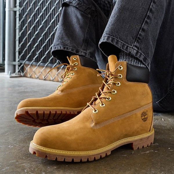 Timberland Premium 6" Waterproof Boot Wheat Nubuck Men's Size 8.5 M/M *New