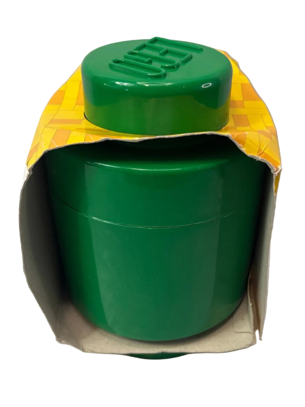 LEGO Round Storage Brick Toy Box Dark Green