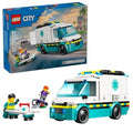 LEGO City Emergency Ambulance Building Toy with 2 Minifigures 60451 *New, Damaged Box