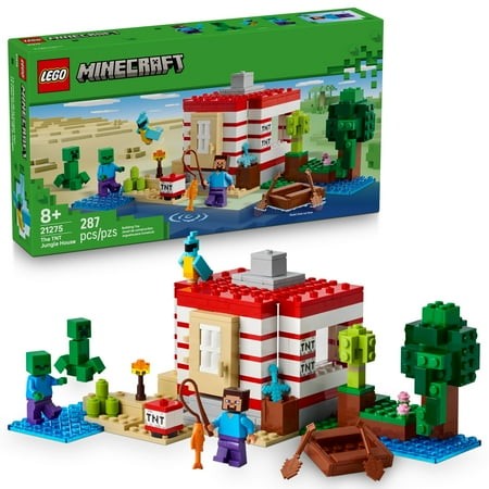 LEGO Minecraft The TNT Jungle House Building Set 21275