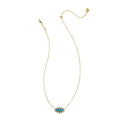 Kendra Scott Eva Crystal Framed Pendant Necklace - Blue Mix *Brand New