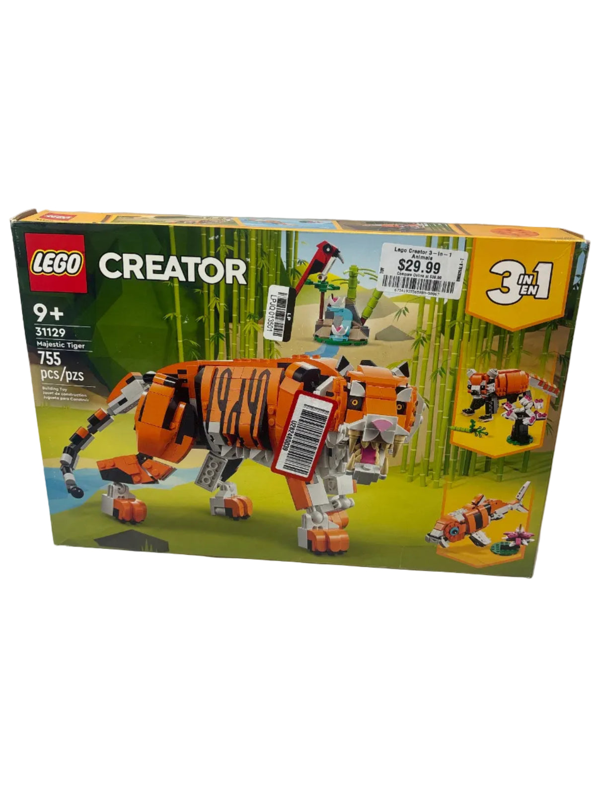 LEGO Creator 3 in 1 Majestic Tiger Animal Building Toy 31129