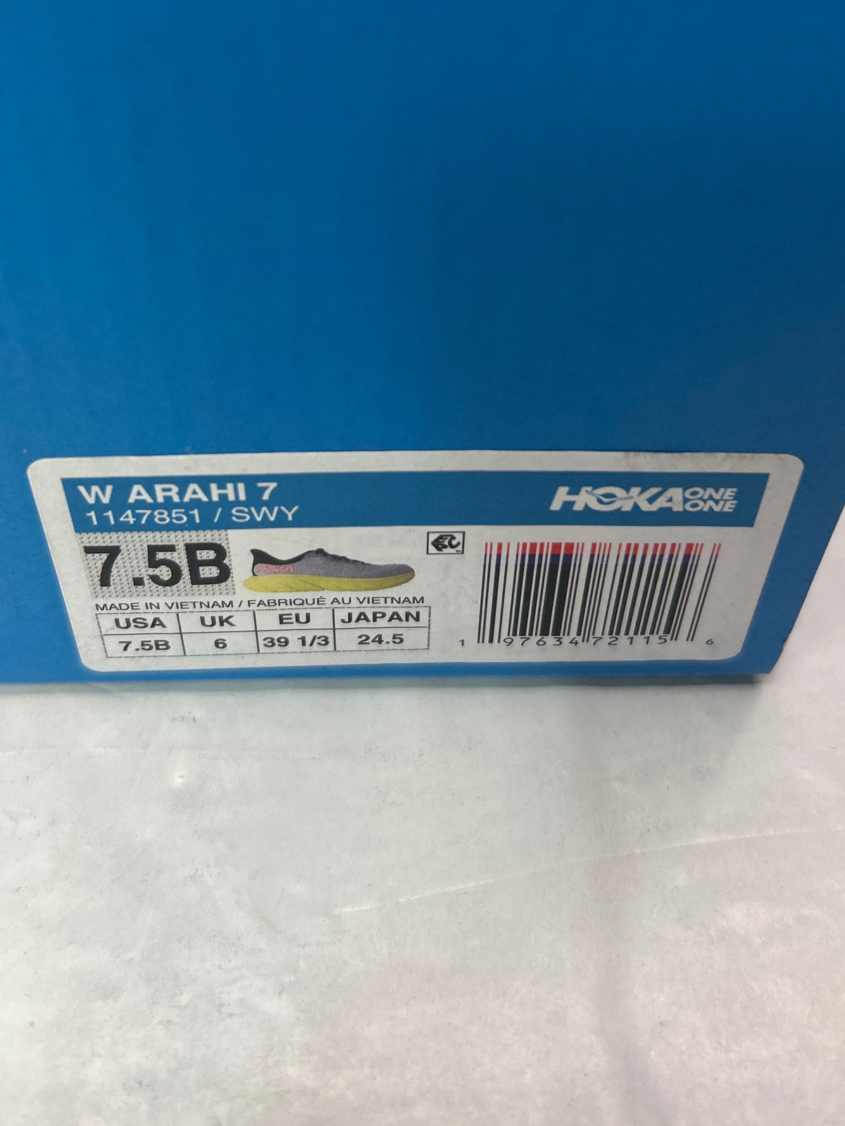 HOKA Women’s Arahi 7 SWY Size 7.5B *New