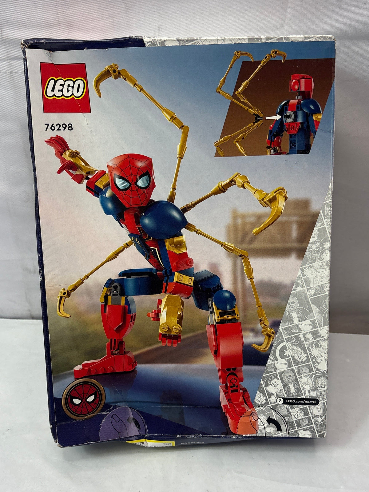 LEGO Marvel Iron Spider-Man Construction Figure Super Hero Marvel *New, Damaged Box