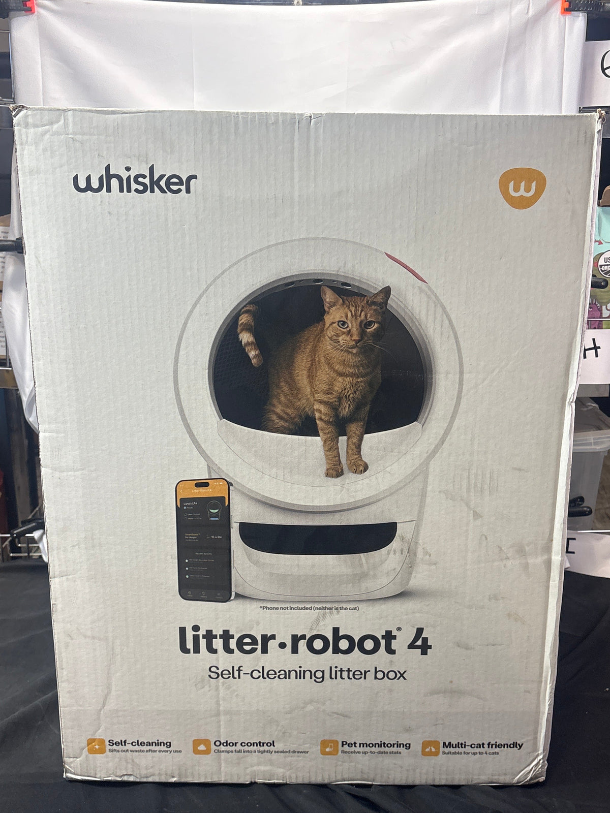 Whisker Litter-Robot 4 Self-Cleaning Automatic Cat Litter Box *New, Open Box