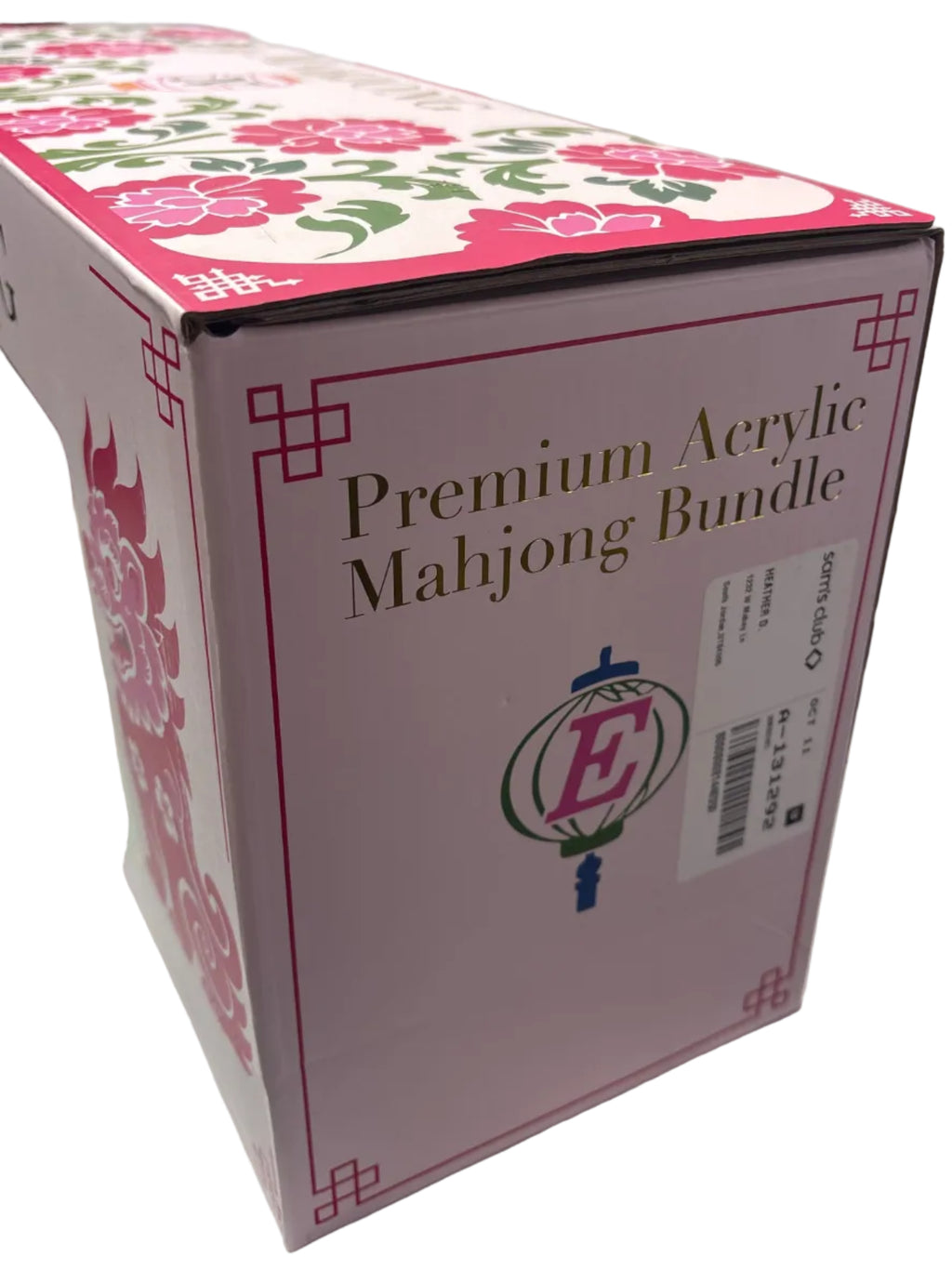 Premium Acrylic Mahjong Bundle: Flora & Fortune Edition *Brand New
