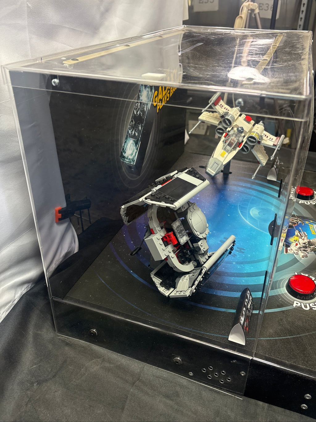 LEGO Star Wars 75421 75423 Smart Play Display TIE Fighter X-Wing *Damaged