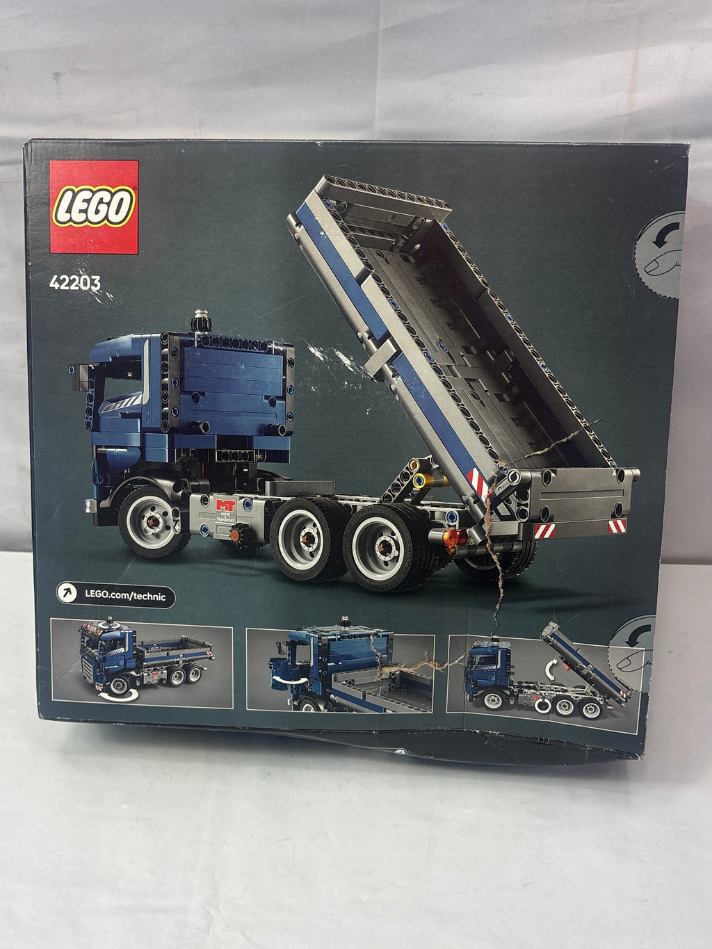 LEGO Technic Tipping Dump Truck Building Toy 42203 *New, Damaged Box
