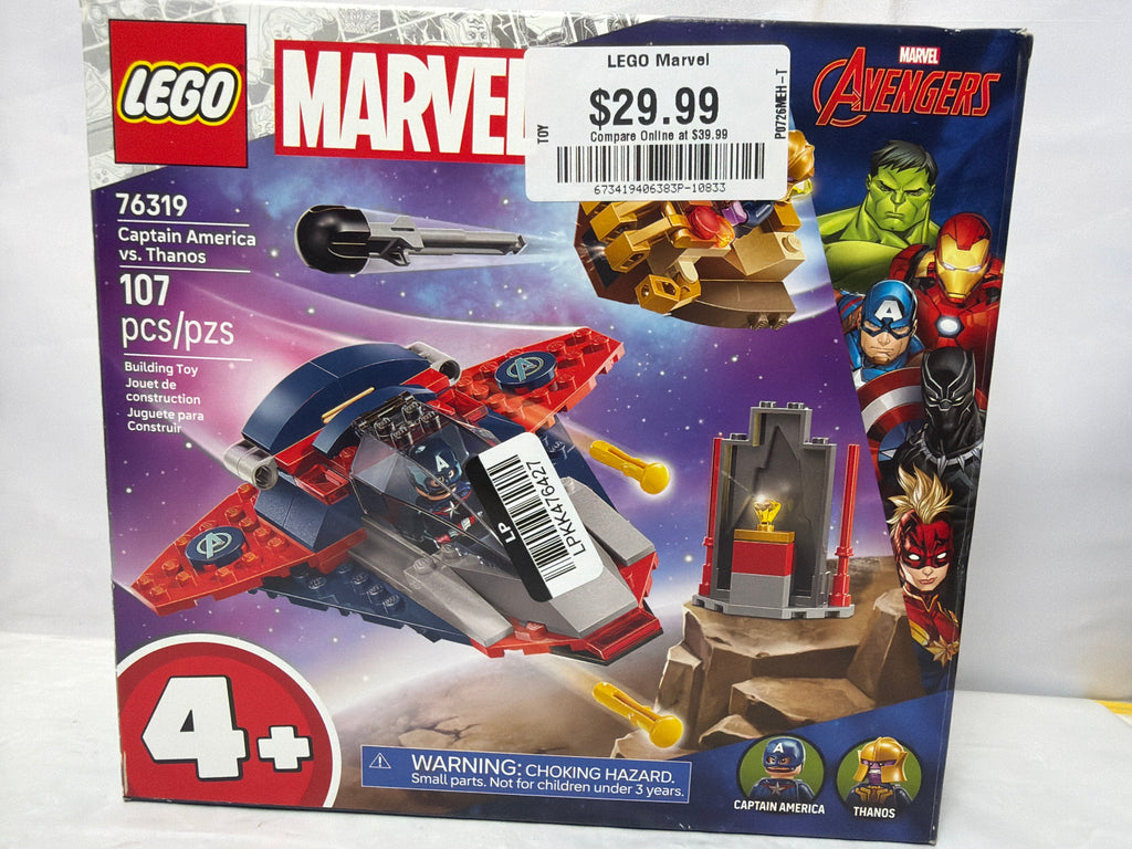LEGO Marvel Captain America vs Thanos Kids Toy 76319 *New, Damaged Box