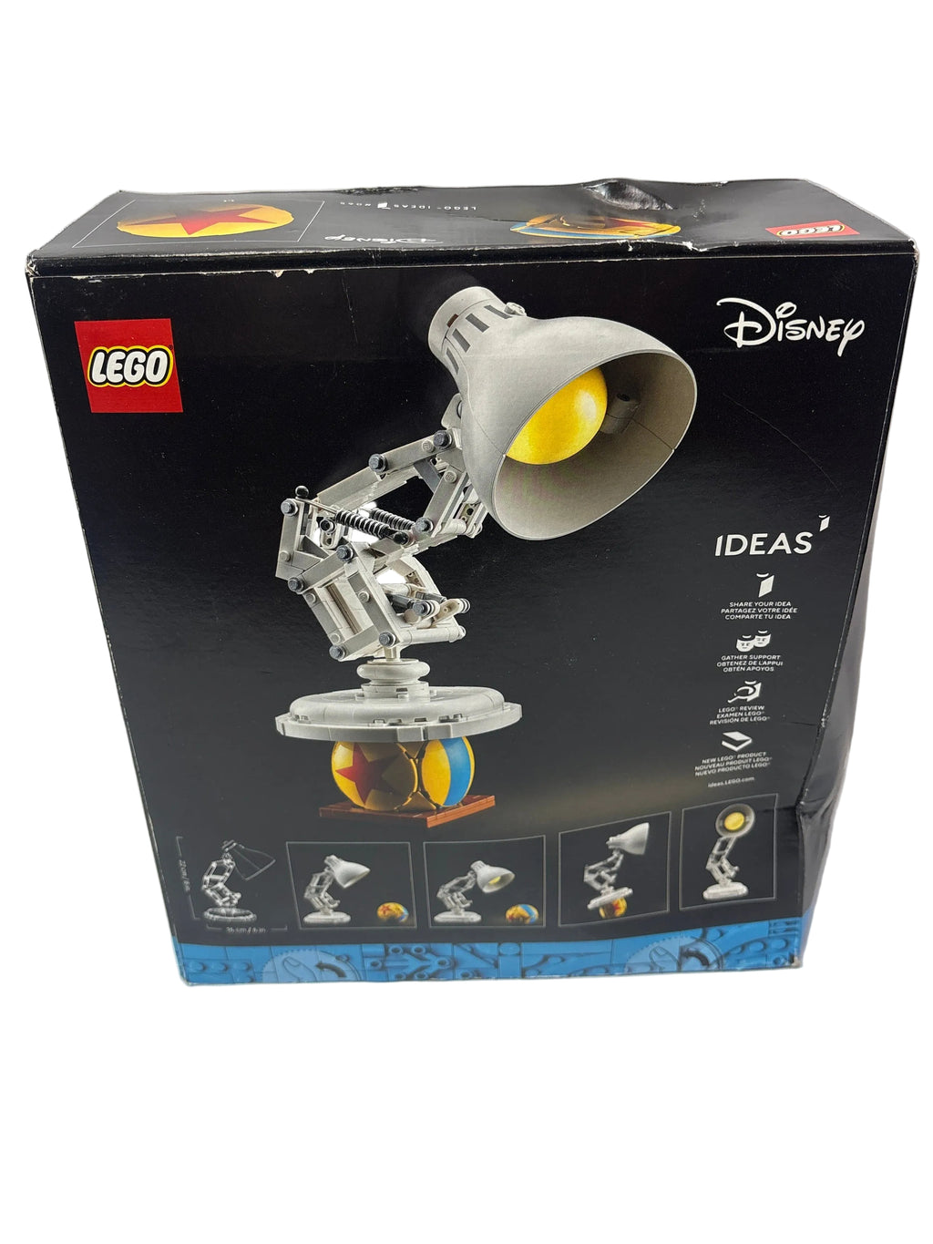 LEGO Ideas Disney Pixar Luxo Jr. Building Set for Adults 21357 — New, Damaged Box