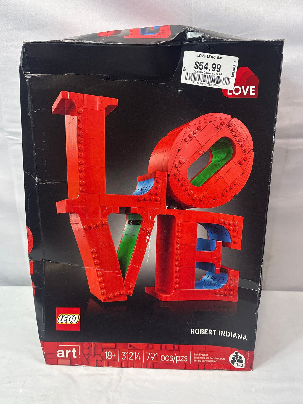 LEGO Art LOVE Collectible Building Set, Home Decor Gift Idea 31214 *New, Damaged Box