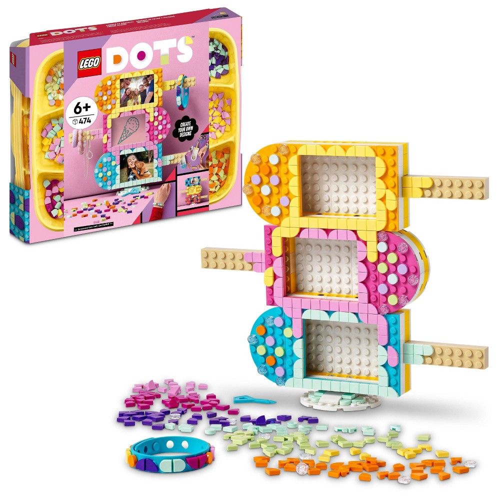 LEGO DOTS Ice Cream Picture Frames & Bracelet 41956 Building Kit *New, Damaged Box