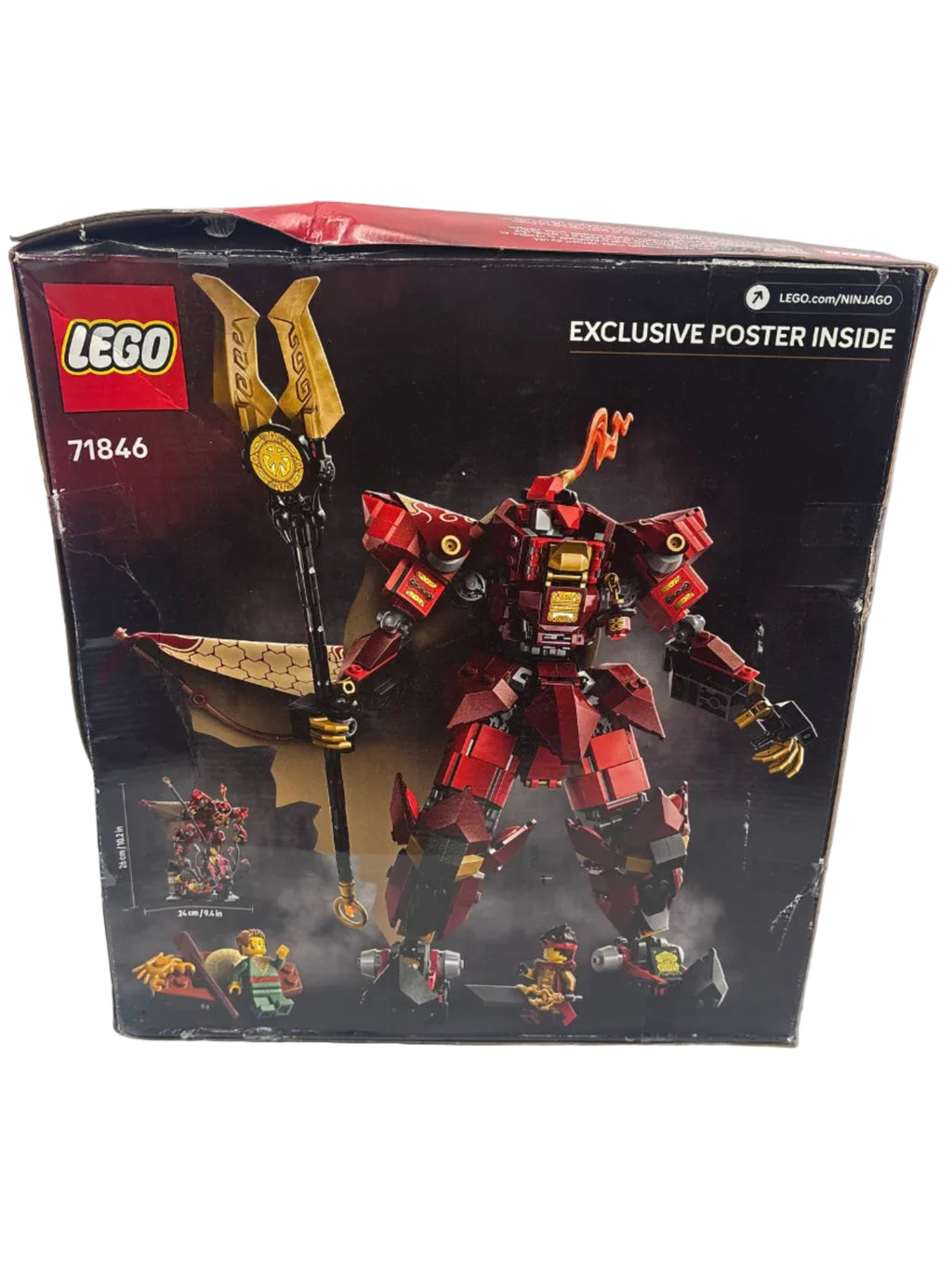 LEGO NINJAGO The Fire Knight Mech Building Set 71846 *New, Damaged Box
