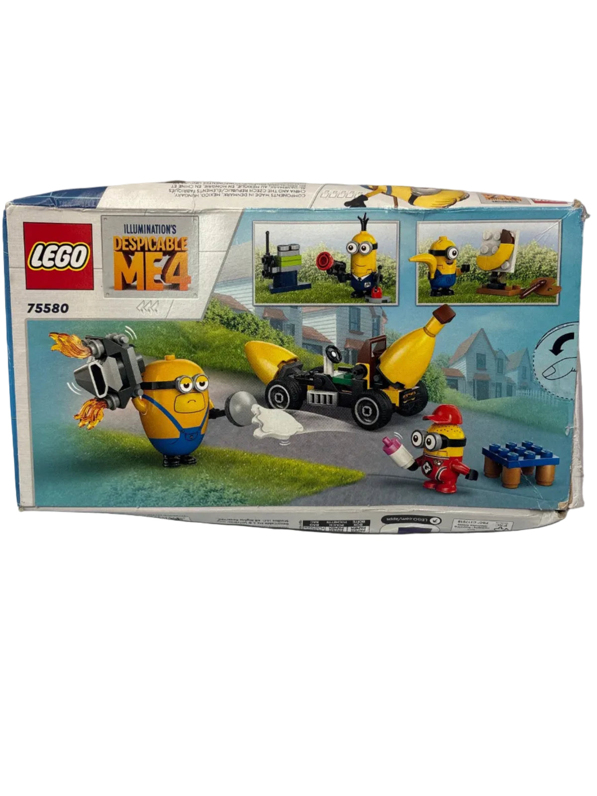 LEGO Despicable Me 4 Minions and Banana Car 75580 — New, Damaged Box