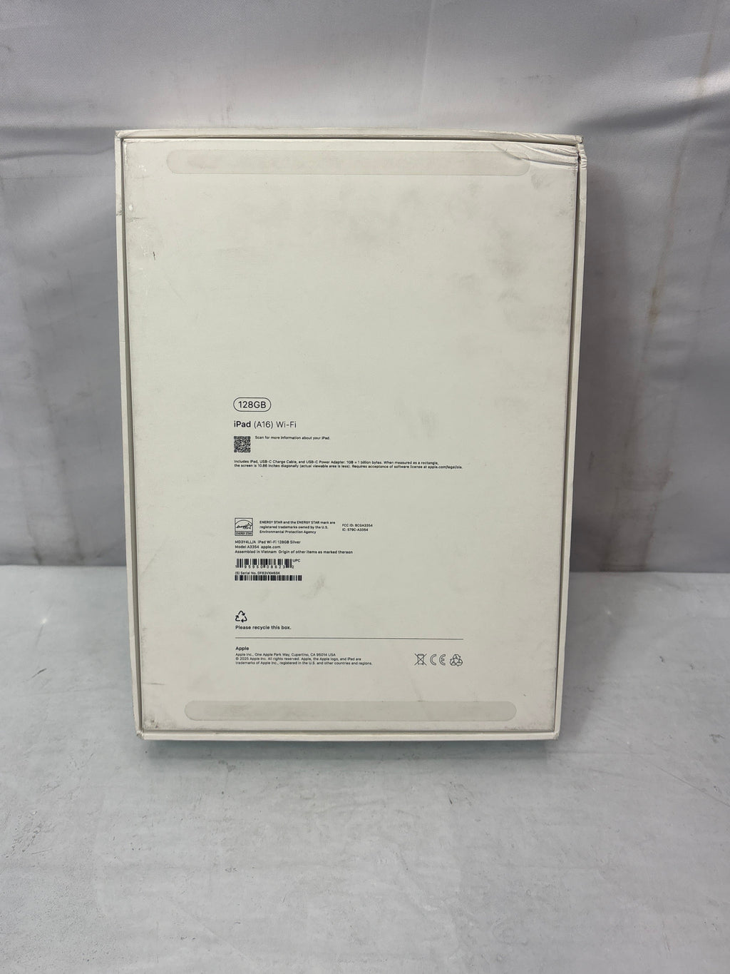 Apple iPad (A16) 11-inch Wi-Fi 128GB (2025, 11th generation) - Silver *Pre-Owned