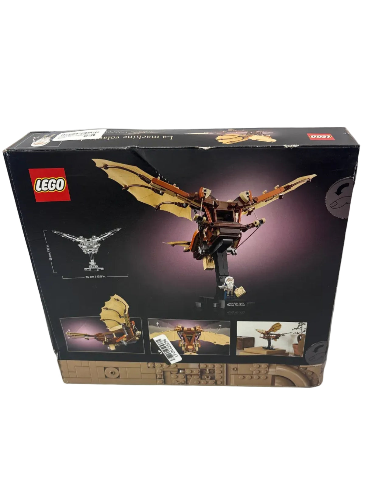 LEGO Icons Leonardo da Vinci's Flying Machine Ornithopter Building Set for Adults 10363 *New, Damaged Box