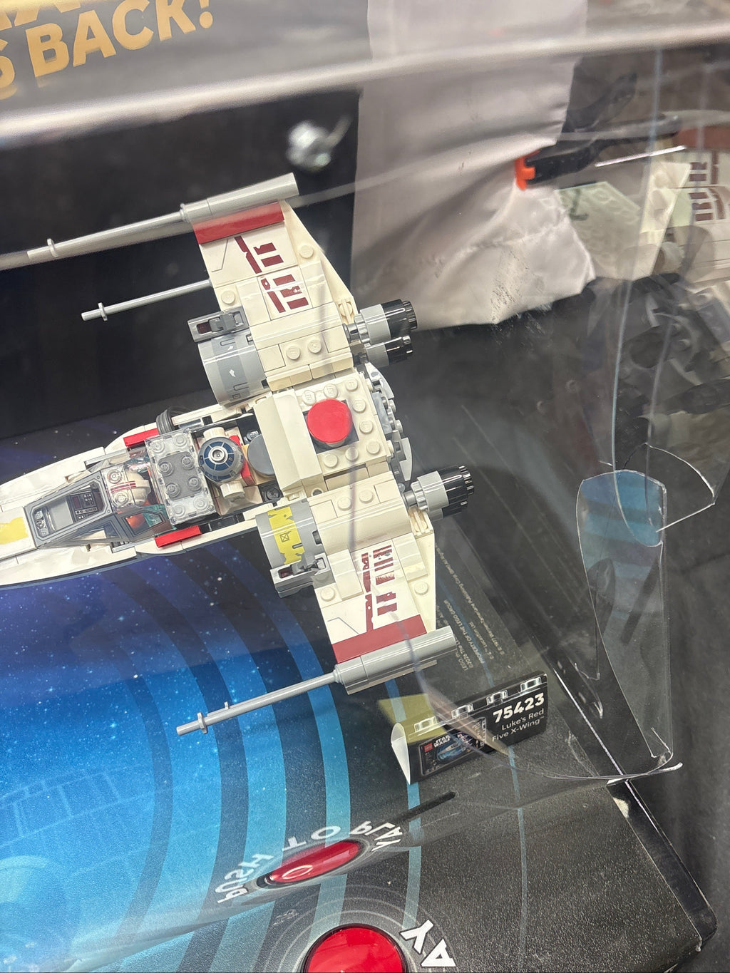 LEGO Star Wars 75421 75423 Smart Play Display TIE Fighter X-Wing *Damaged