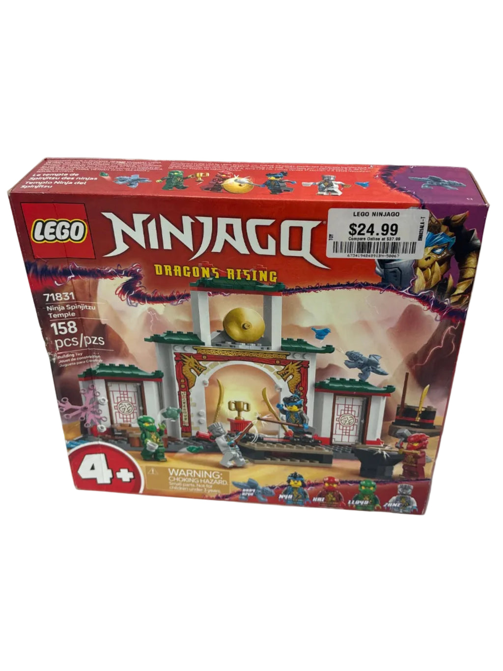 LEGO NINJAGO Ninja Spinjitzu Temple Pretend Play Building Toy 71831 *New, Damaged Box
