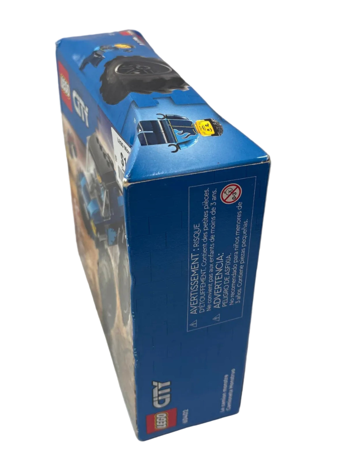 LEGO City Blue Monster Truck Off-Road Toy, Mini Monster Truck 60402 *New, Damaged Box