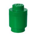 LEGO Round Storage Brick Toy Box Dark Green