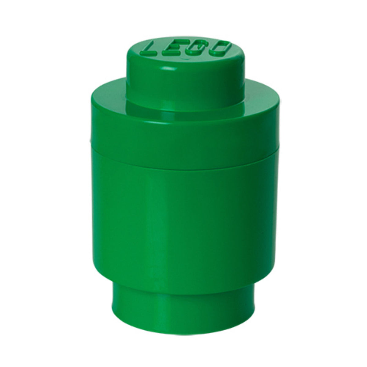 LEGO Round Storage Brick Toy Box Dark Green