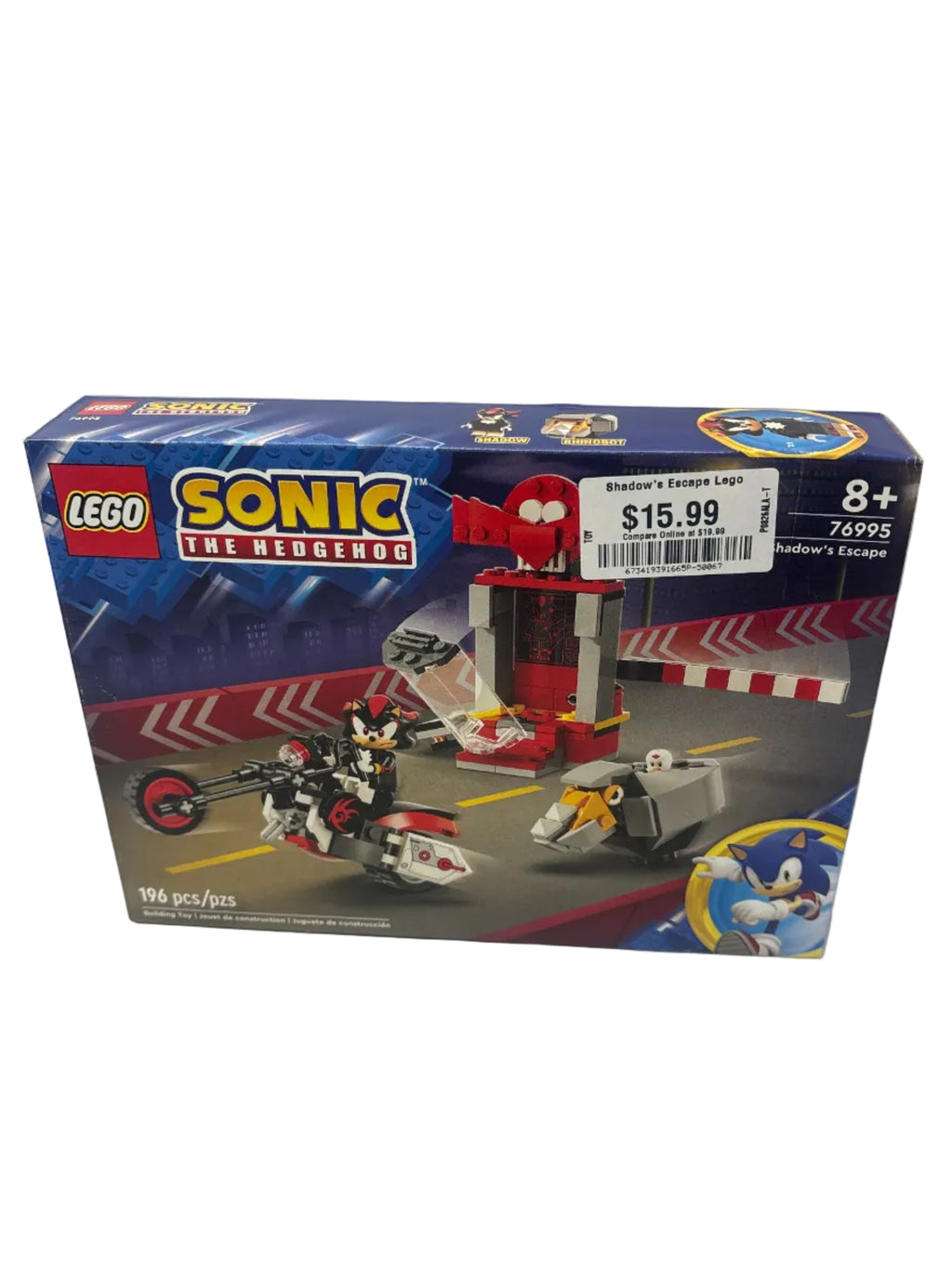 LEGO Sonic the Hedgehog Shadow the Hedgehog Escape Building Set 76995