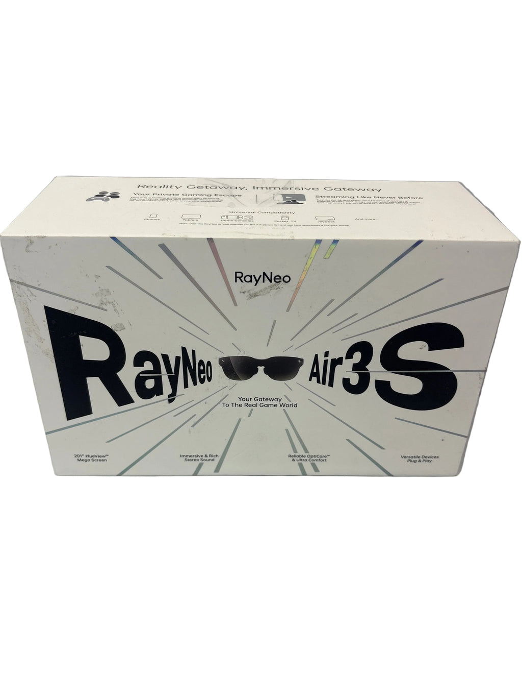 RayNeo - Air 3s AR/XR Smart Glasses with 201" Micro OLED - Dark Gray *New, Open Box