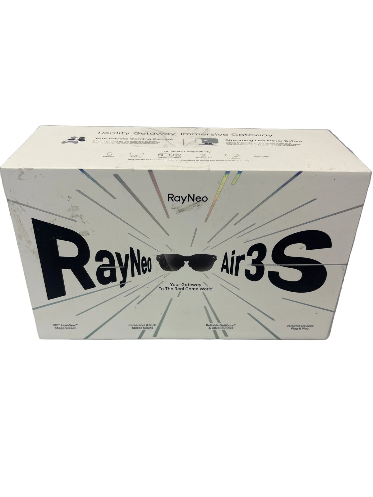RayNeo - Air 3s AR/XR Smart Glasses with 201" Micro OLED - Dark Gray *New, Open Box