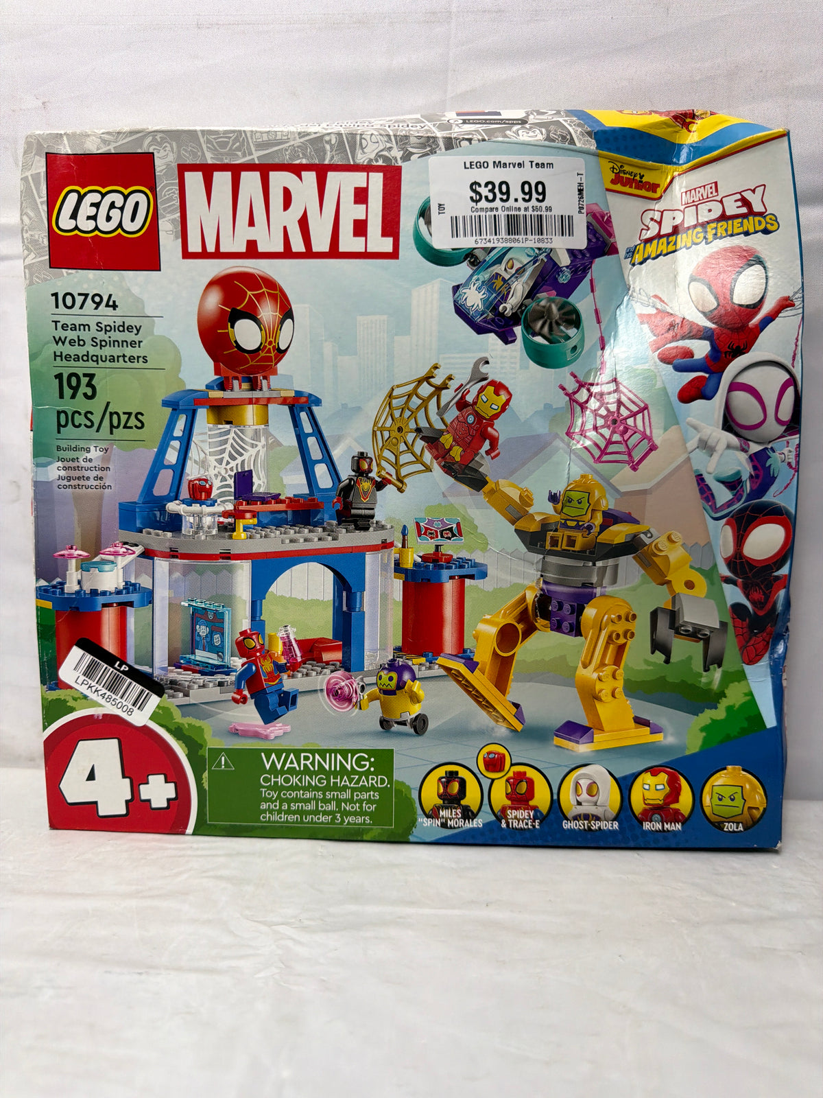 Lego Marvel Team Spidey Web Spinner Headquarters 193 pcs