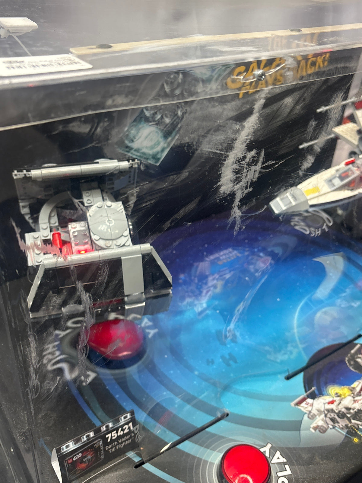 LEGO Star Wars 75421 75423 Smart Play Display TIE Fighter X-Wing *Damaged