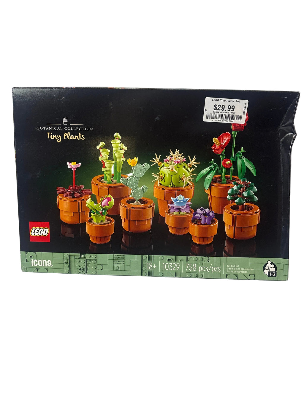 LEGO Icons Tiny Plants Build and Display Set for Adults 10329