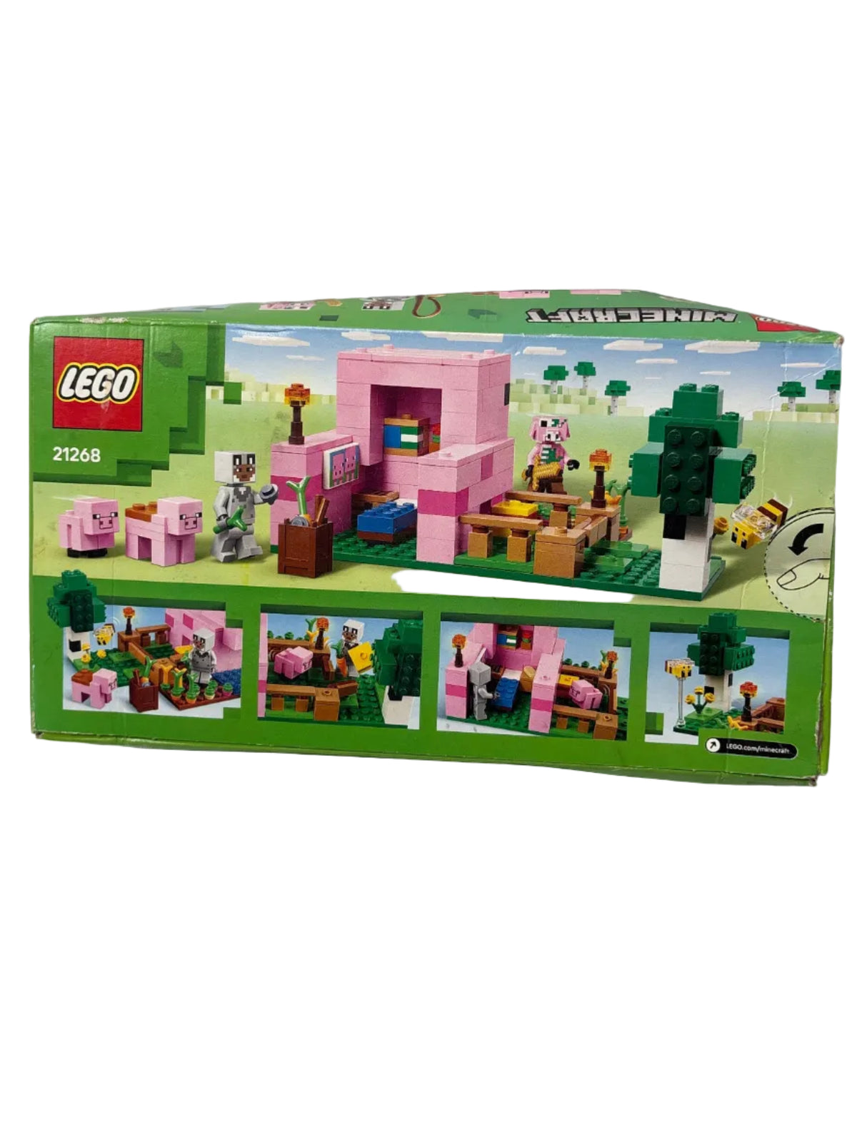 LEGO Minecraft The Baby Pig House 21268 — New, Damaged Box