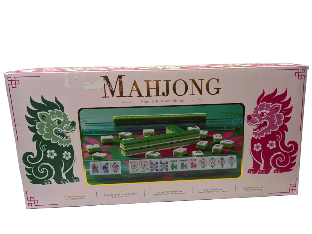 Premium Acrylic Mahjong Bundle: Flora & Fortune Edition *Brand New