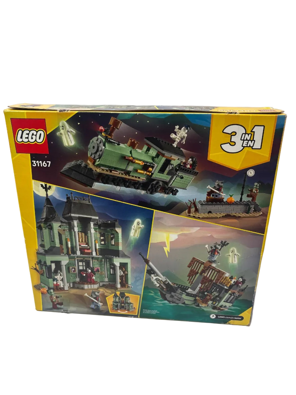 LEGO Creator 3 in 1 Haunted Mansion Building Toy 31167: Halloween *New, Damaged Box
