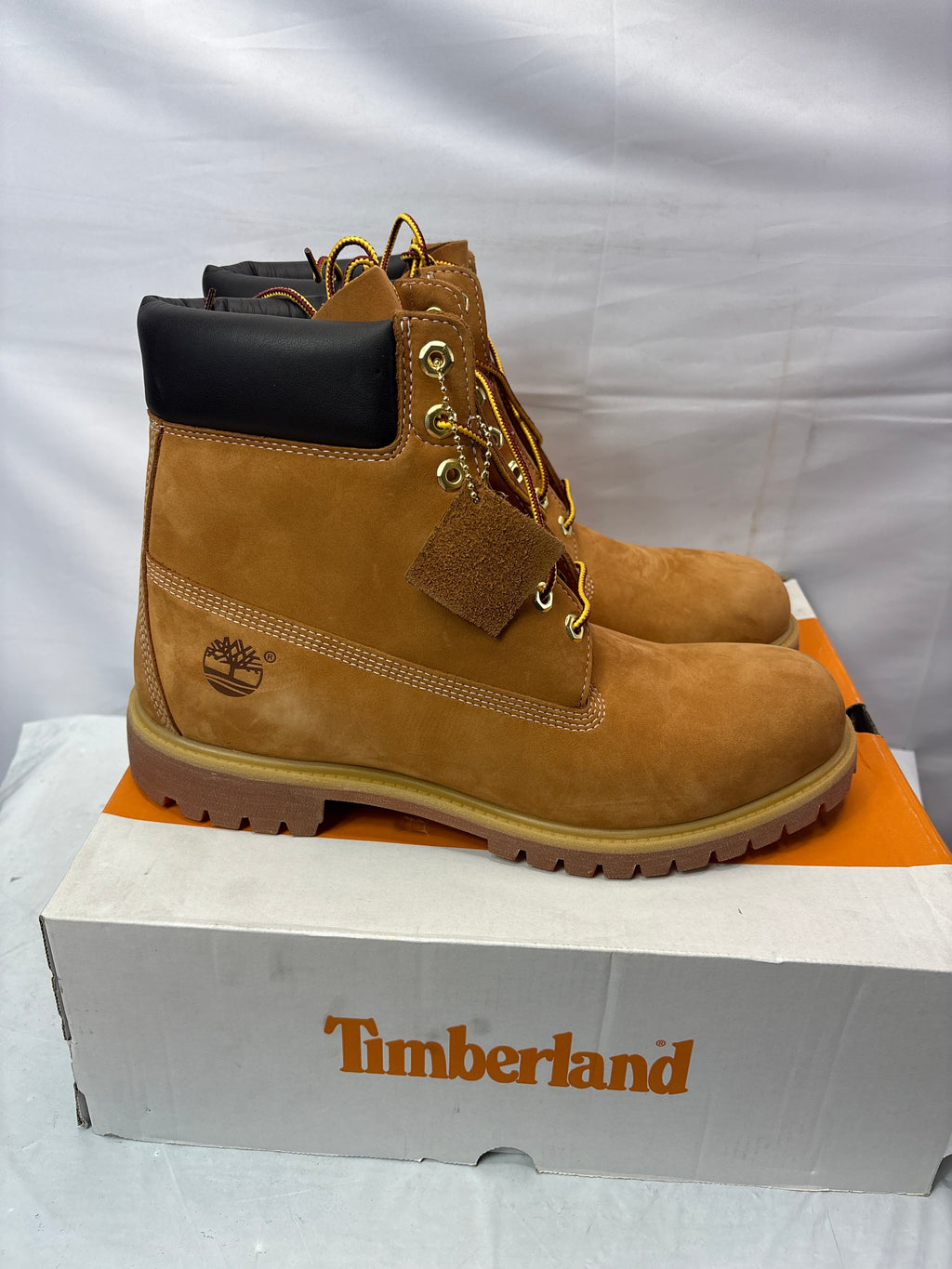 Timberland Premium 6” Waterproof Boot Wheat Nubuck Men’s Size 12 W/L *New