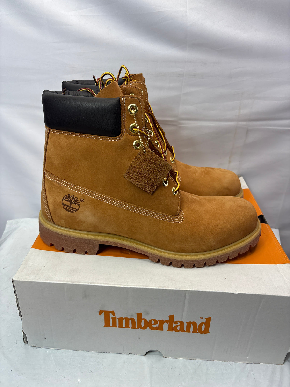 Timberland Premium 6” Waterproof Boot Wheat Nubuck Men’s Size 12 W/L *New