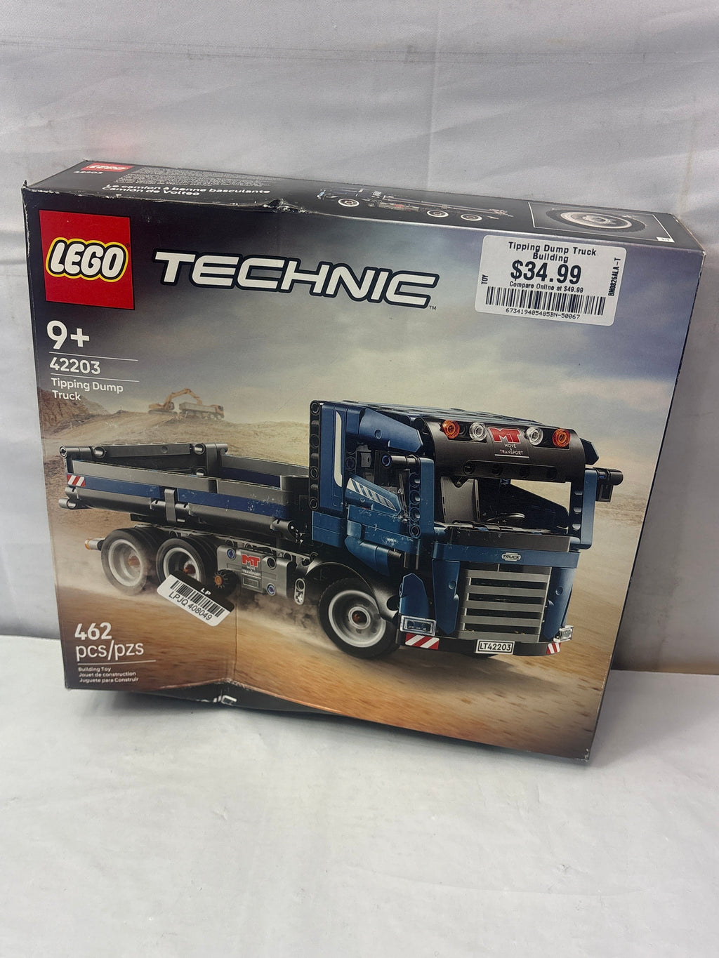 LEGO Technic Tipping Dump Truck Building Toy 42203 *New, Damaged Box