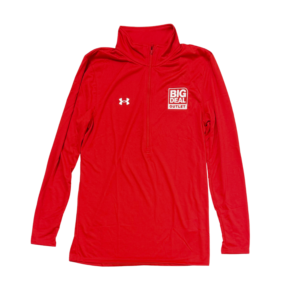 Mens Half Zip Branded Long-sleeve