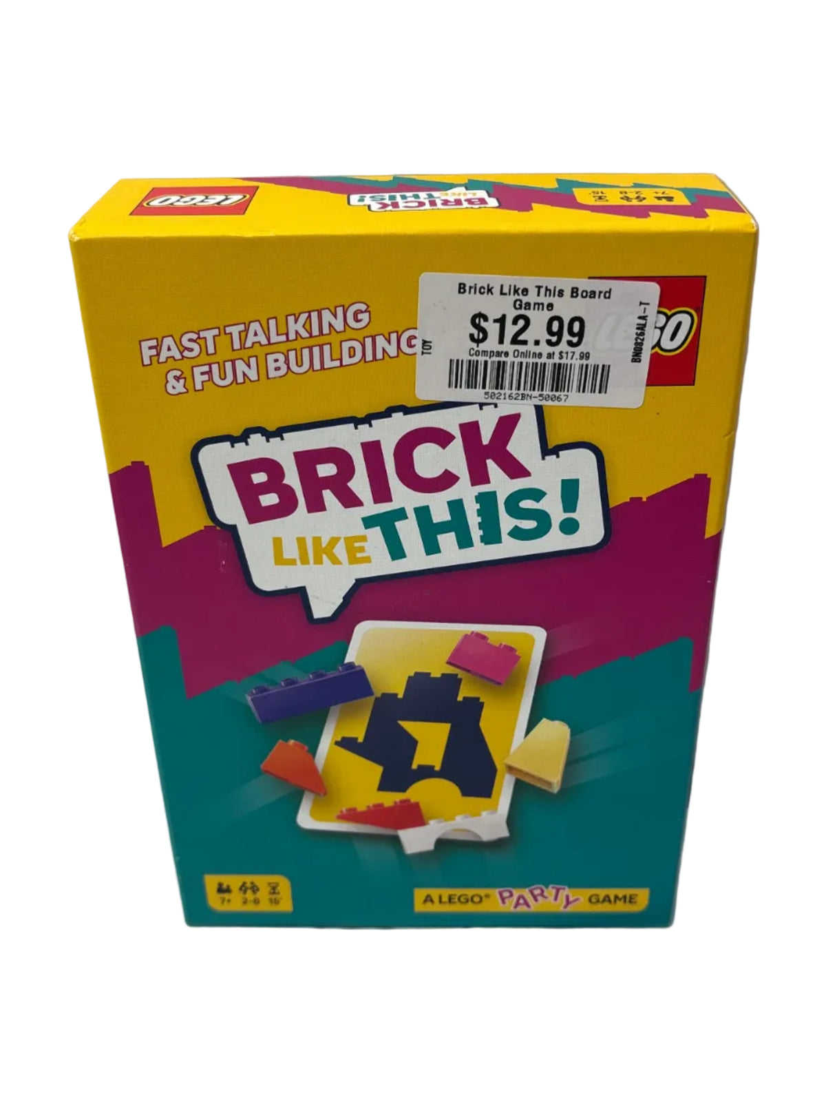 LEGO Asmodee Brick Like This Board Game: Party Game, 2-8 Players, 15-Minute Play, Problem Solving, Includes Cards & Timer