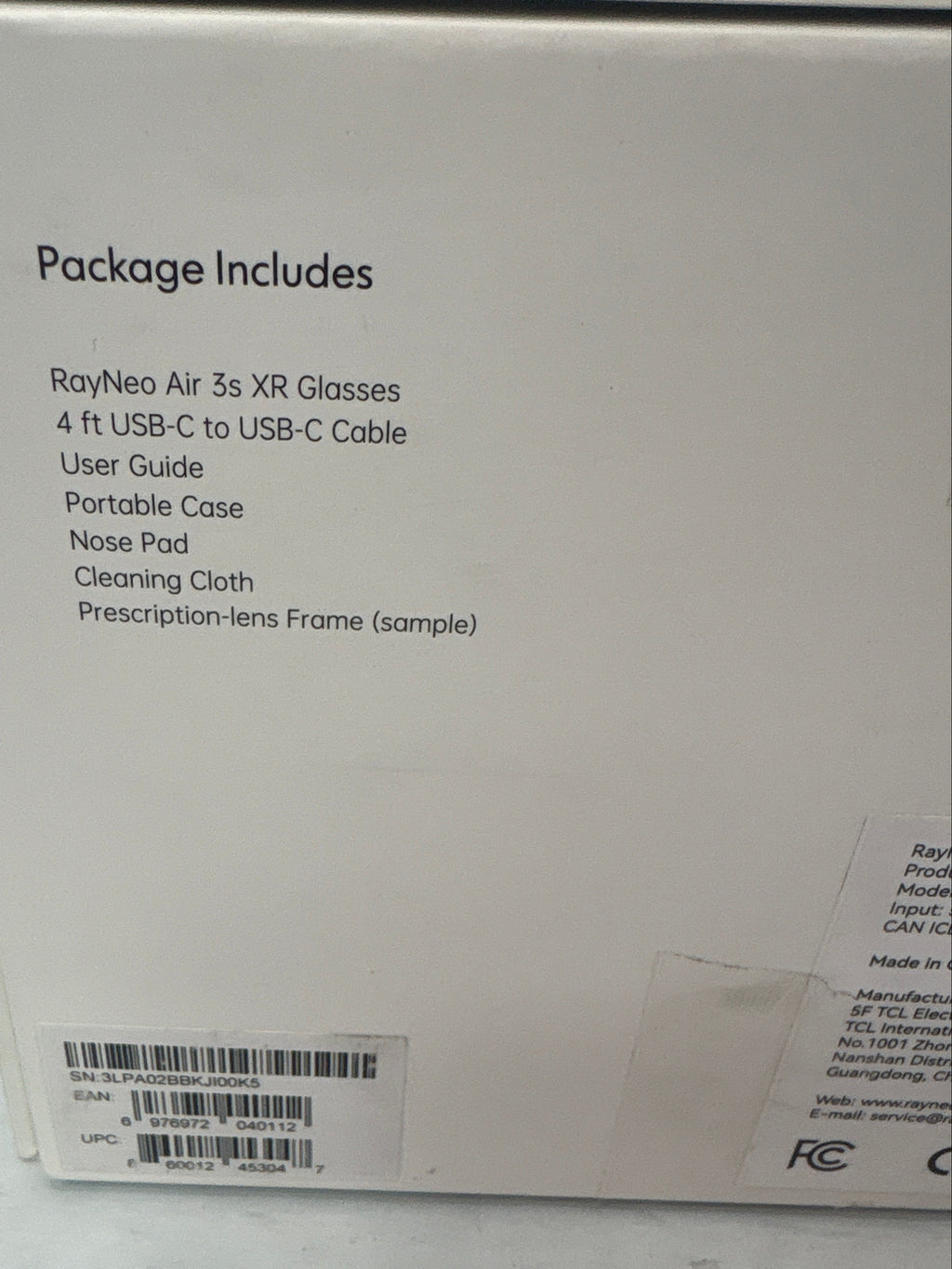 RayNeo - Air 3s AR/XR Smart Glasses with 201" Micro OLED - Dark Gray *New, Open Box