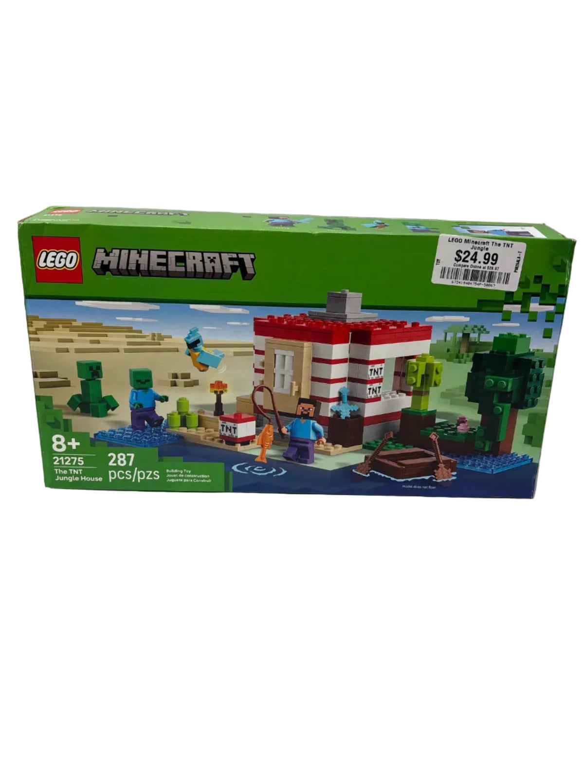LEGO Minecraft The TNT Jungle House Building Set 21275