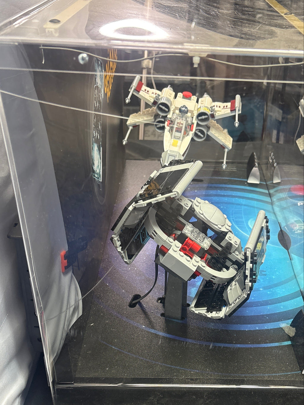 LEGO Star Wars 75421 75423 Smart Play Display TIE Fighter X-Wing *Damaged