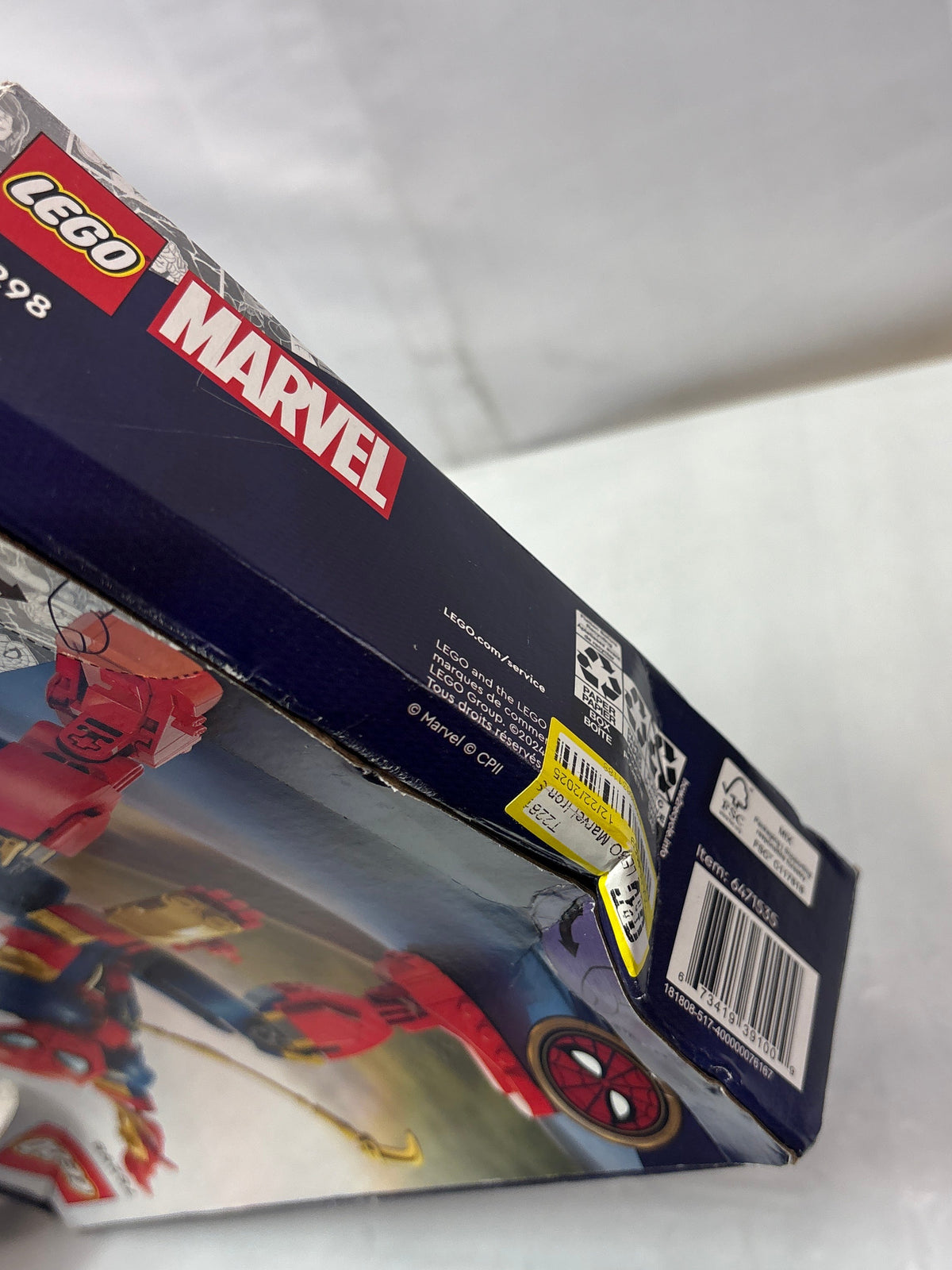 LEGO Marvel Iron Spider-Man Construction Figure Super Hero Marvel *New, Damaged Box