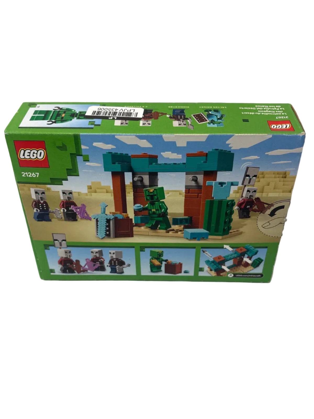 LEGO Minecraft The Illager Desert Patrol Toy Figures and Building Playset 21267