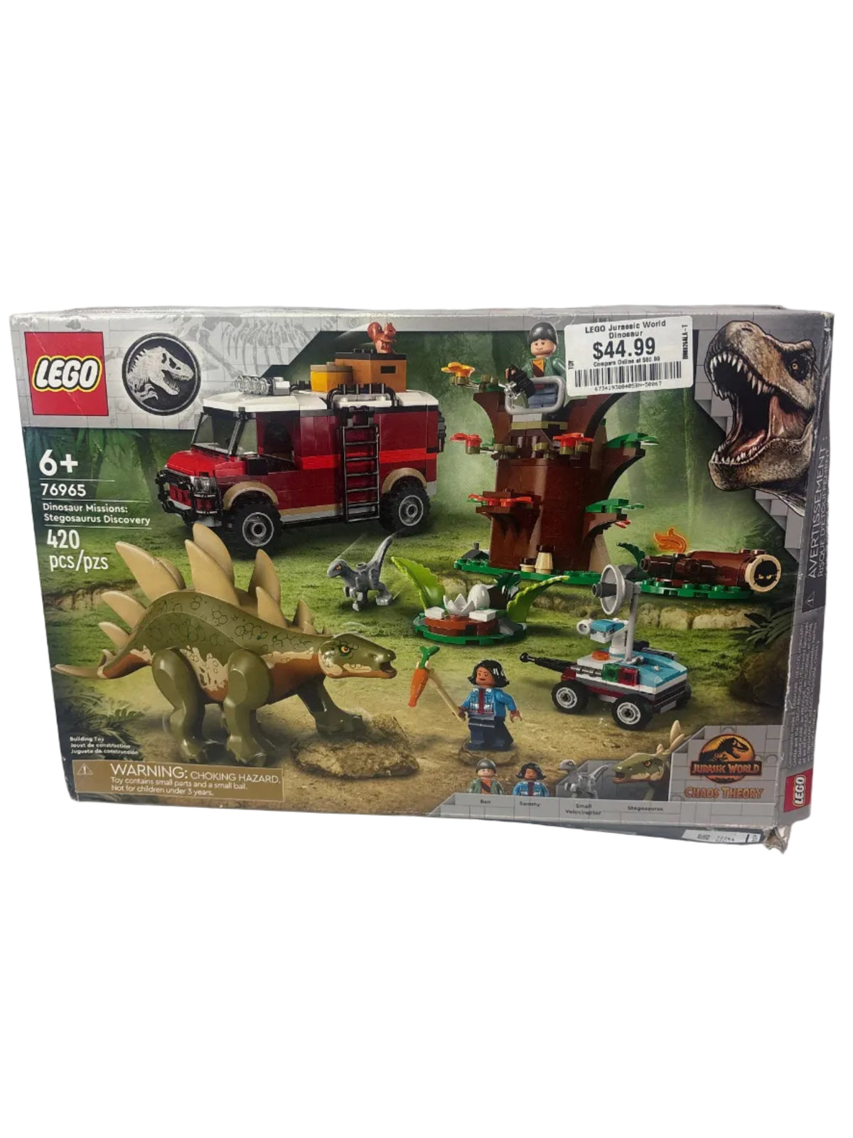 LEGO Jurassic World Dinosaur Missions Stegosaurus Discovery 76965 *New, Damaged Box