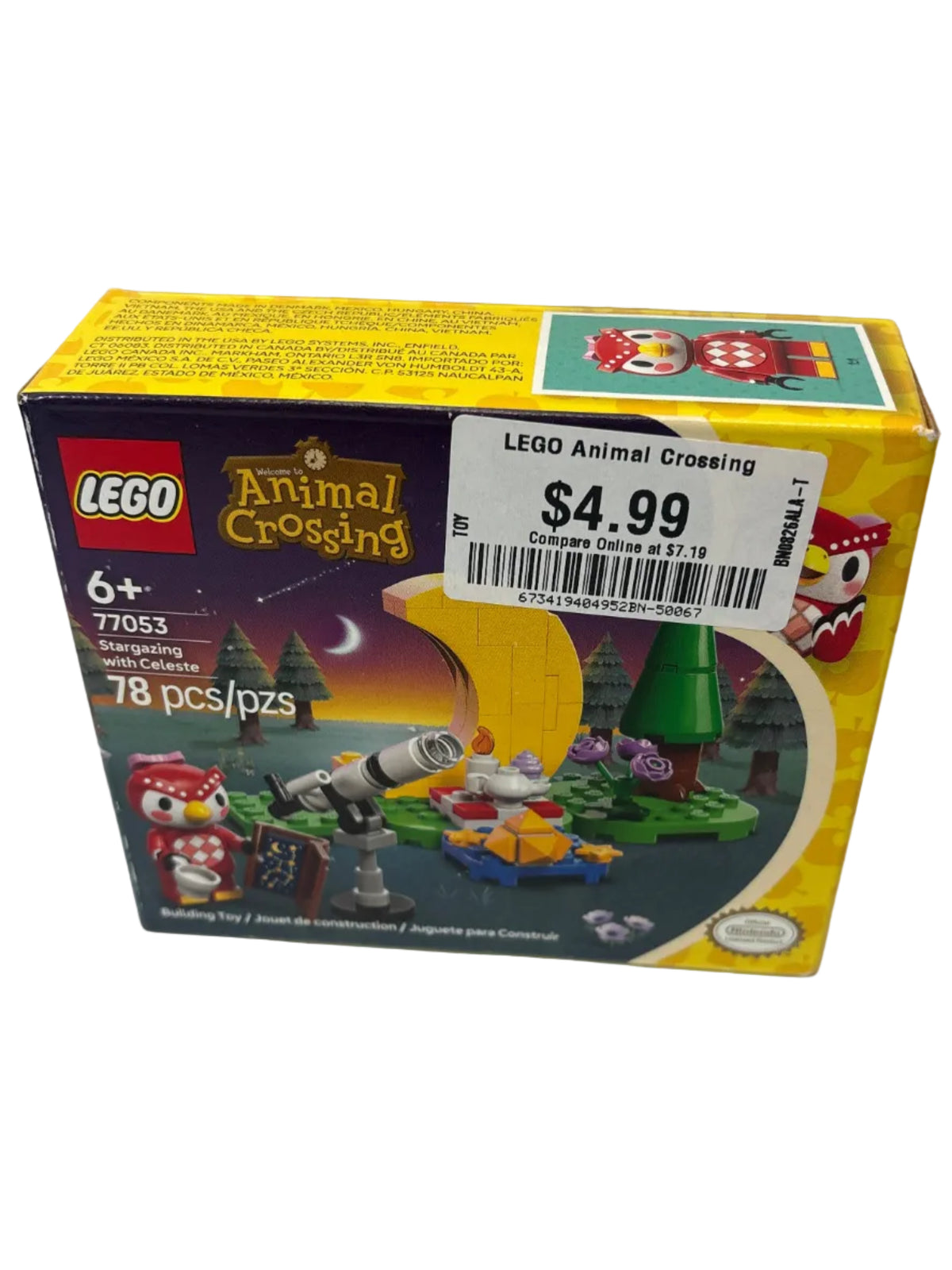 LEGO Animal Crossing Stargazing with Celeste Building Toy 77053
